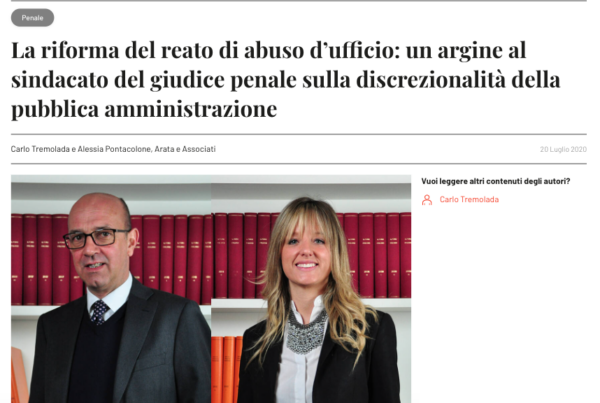 abuso d’ufficio tremolada